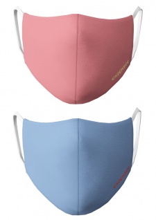 CHIEMSEE Nasen & Mundschutz Maske 2er Pack pink/hellblau
