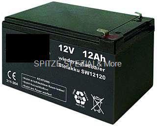 Gel Spezial AKKU 12V-12Ah für REX 2309 Elektro Roller Batterie - Vorschau 2