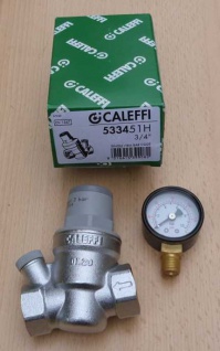 Caleffi HT Druckminderer 3/4" + Manometer (533451H) radial 0-10bar (8944#