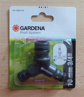 Gardena® Y- PS-Y-Stück Übergang / 3fach Verteiler 2x1/2" und 1x3/4" (7299# - Vorschau 