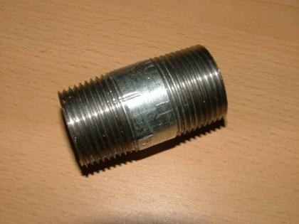 Verzinkte Fitting Rohrdoppelnippel 1/2" x40 mm (Auswahlmöglichkeiten)