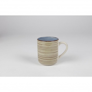 24x Keramik-Becher Tasse mit Henkel Griff Kaffee Tee, 24 Stück