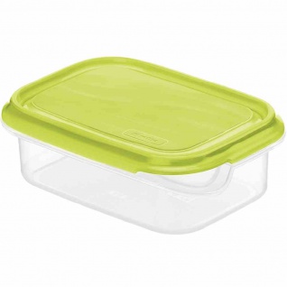 Kühlschrank-Dose " Rondo" lime grün/transluzent 0, 5 l 16 x 12 x 5, 3 cm