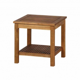 Astoria Beistelltisch 45x45x45 cm Gestell und Tischplatte Akazienholz natur geölt