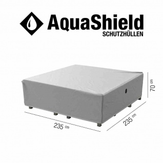 AquaShield Loungehülle 235x235xH70 cm hellgrau, 100% Polyester - Vorschau 2