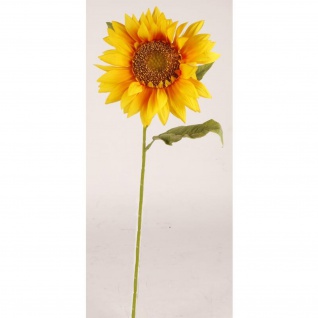 12 Stück Künstliche Sonnenblume 75cm Kunstblume Set Strauß Dekoration