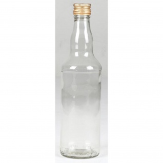 12x Glasflasche 0, 5L Schraubkappe Verschluss Saft Wasser Trinken Küche Speisen