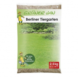 50x 2, 5kg Grüner Jan Rasensamen " Berliner Tiergarten" reicht für ca. 5000m²