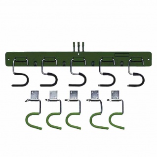 Geräteleiste PVC 5 Haken grün EUROFIX 5