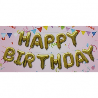 Folienballon-Set Happy Birthday Luftballons Girlande Geburtstag Party Deko Set