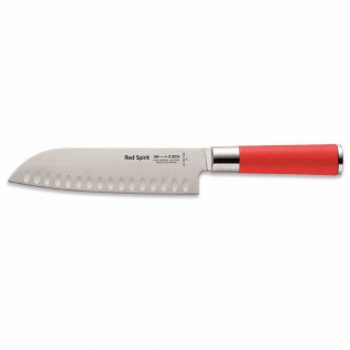 Santokumesser 18cm Red Spirit Kullenschliff Küchenmesser Messer Küche Haushalt