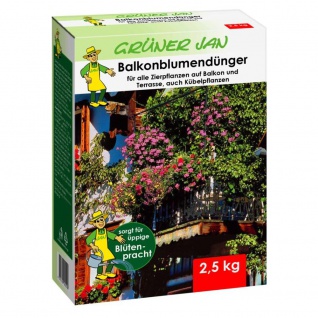 7x 2, 5 kg Balkonblumendünger Zierf- & Kübelpflanzen, für reiche Blütenbildung