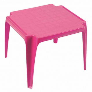 Kindertisch, 50x50 cm, pink Vollkunststoff, Monoblock, stapelbar