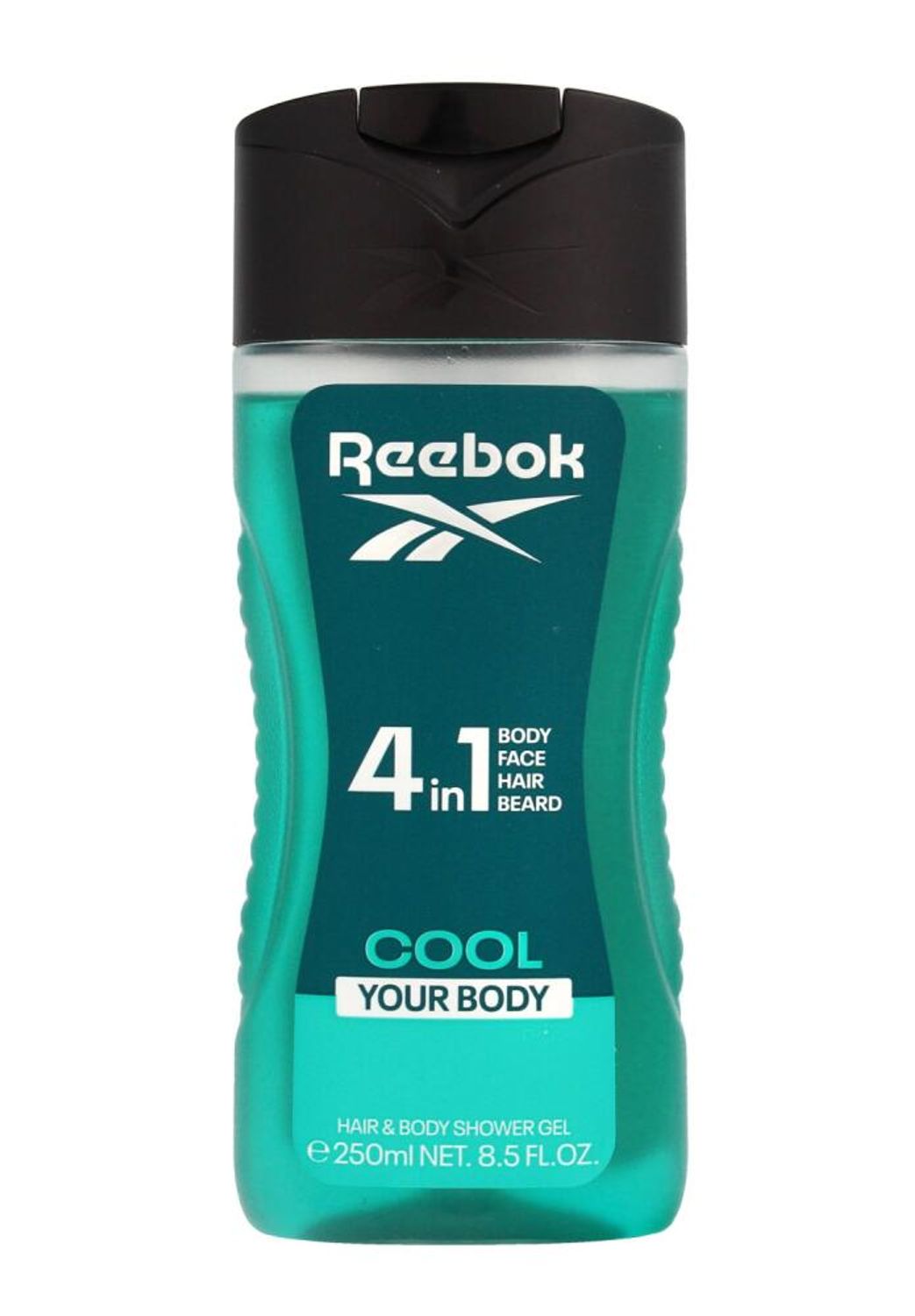 Reebok 4in1 Duschgel Cool Your Body 250ml Körperpflege Haare Gesicht Herren Mann