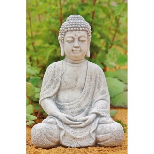 Buddha Auf Antik Gearbeitet Steinguss Koi Teich Von Hand Patiniert Neu Ho-009 - Vorschau 1