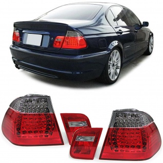 LED Rückleuchten rot schwarz Facelift Optik passend für BMW E46 Limousine 01-