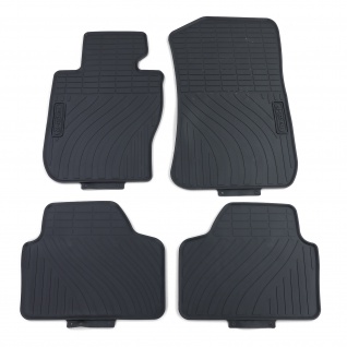 Premium Gummi Fußmatten Set 4-teilig Schwarz passend für BMW X1 E84 09-15
