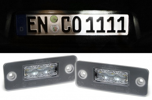 LED Kennzeichenbeleuchtung weiß 6000K für Audi A8 D3 4E 02-10