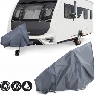 Premium Deichselabdeckung Deichselhaube Wetterschutz Grau für Wohnwagen Caravan