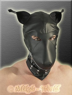 Lederimitat Dog Maske