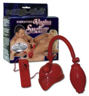 Vibrating Vagina Sucker red