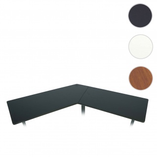 Tischplatte HWC-D40 für Eck-Schreibtisch, Schreibtischplatte, 120° ~ schwarz