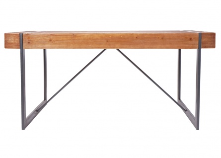 Esszimmertisch HWC-A15, Esstisch Tisch, Tanne Holz rustikal massiv FSC-zertifiziert ~ braun 80x160x90cm - Vorschau 4