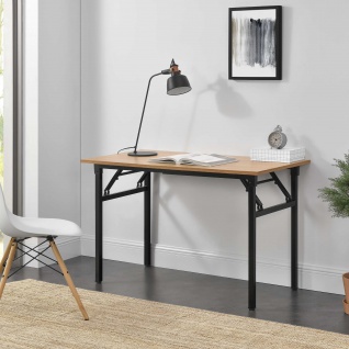 Schreibtisch HLO-PX4 120x60cm klappbar ~ Holz / Schwarz