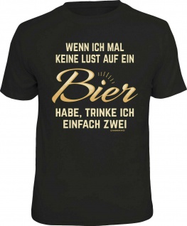 lustige Party T-Shirts - Zwei Bier statt 1 Bier - Männer TShirt Sprüche Geschenk