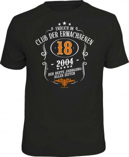 Geburtstag T-Shirt - 18 Jahre - 2004 - Der beste Jahrgang - Fun Shirt Geschenk