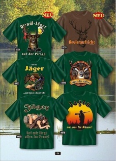 Fun Collection T-Shirt Jagd Jagen Jäger Weidmann Shirt Geschenk Auswahl bedruckt