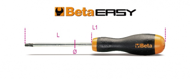 Beta Stiftschlüssel mit Griff, für Torx®-Schrauben 1207TX