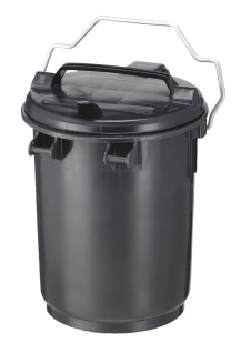 Abfallbehälter 35 Liter aus Kunststoff Dunkel Grau