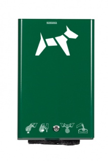 Hygeca Hundekotbeutelspender aus Stahl zur Wandmontage in 5 Farben von Rossignol 1