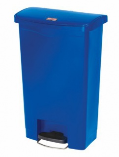 RUBBERMAID Slim Jim® Kunststoff-Tretabfallbehälter mit Pedal an der Breitseite 50 L 1