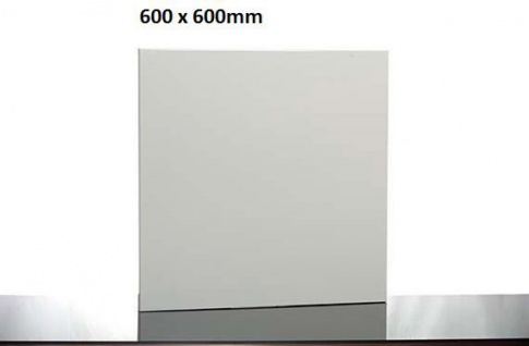 Infrarotdesign Tafelheizung Weiß 600 x 600 mm mit Alurahmen von Elbo Therm