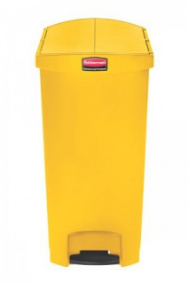 RUBBERMAID Slim Jim® Kunststoff-Tretabfallbehälter mit Pedal an der Schmalseite 90 L 2