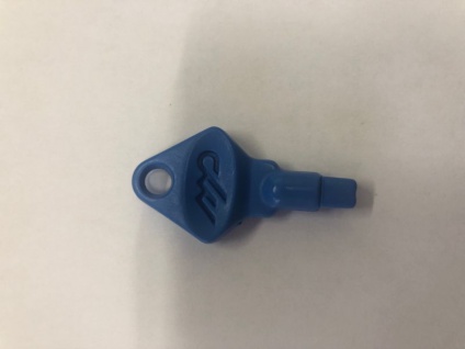 Marplast Ersatzschlüssel aus Plastik in blau