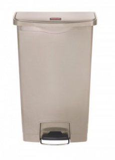 RUBBERMAID Slim Jim® Kunststoff-Tretabfallbehälter mit Pedal an der Breitseite 68 L