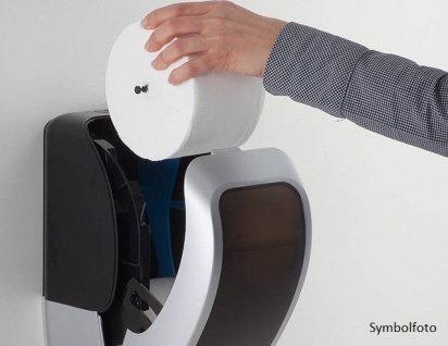 Metzger COSMOS abschließbarer Toilettenpapierspender aus ABS Kunststoff in weiß - Vorschau 5