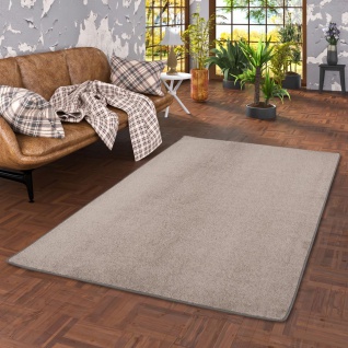 Trend Velours Teppich Joy Taupe