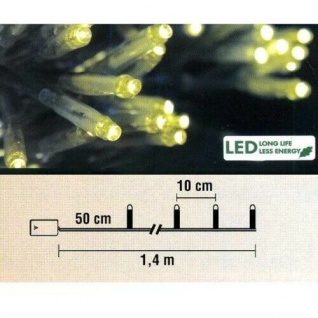 Micro LED Lichterkette 10er Batteriebetrieb gelb Best Season 725-21