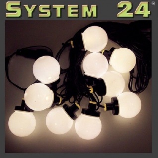 System 24 LED Party-Lichterkette 10er extra warmweiß 491-50 außen