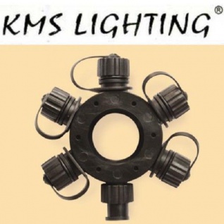 KMS Ring-Connector Verteiler 11cm schwarz / black Modell 1