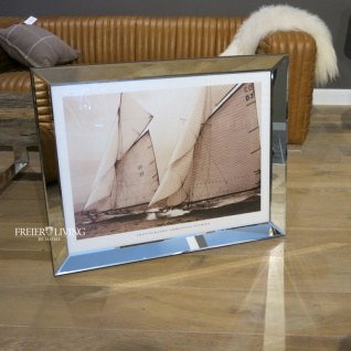 Spiegelrahmen Wandbild Segelyacht Segelschiff Maritim Kunstdruck