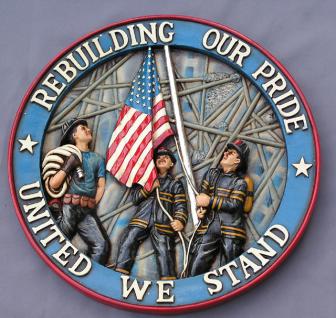 Feuerwehr Wandschild Rebuilding our pride united we stand