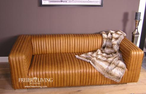 Art Deco Sofa braun Cognac Impressionen Eecht Leder Antik