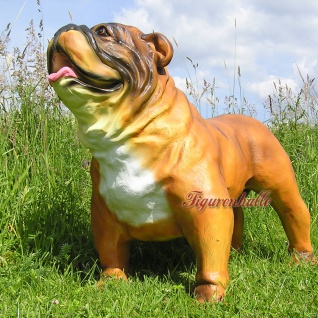 Bulldogge Englische Dogge Dekofigur Statue Figur