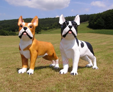 XXL Hund Französische Bulldogge als riesen Werbefigur
