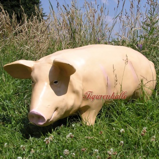 Schwein Dekofigur Statue Werbefigur Bauernhof